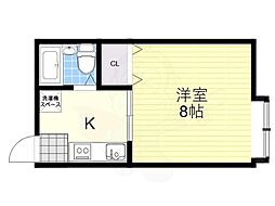 ハイツ440 1Kの間取図画像