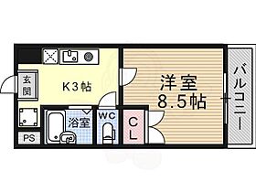 カーサソラッツオ弐番館  ｜ 滋賀県草津市矢橋町（賃貸マンション1K・5階・24.30㎡） その2