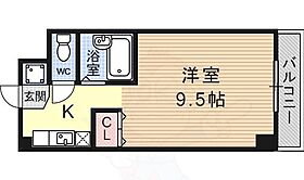 カルテットKOBORI B棟 508 ｜ 滋賀県大津市大江８丁目（賃貸マンション1K・5階・27.00㎡） その2