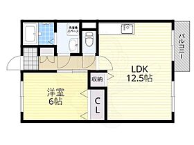 ウィンビューB棟  ｜ 滋賀県湖南市三雲（賃貸アパート1LDK・2階・44.72㎡） その2