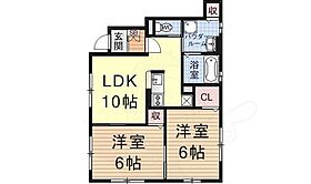 メグミハイツ  ｜ 滋賀県大津市秋葉台（賃貸アパート2LDK・1階・51.96㎡） その2