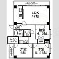 シャトー石山2階9.0万円