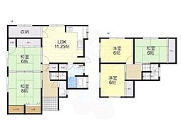 疋田借家 1階5LDKの間取り