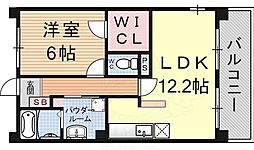 らんずF1 2階1LDKの間取り