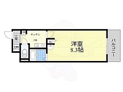 サンクリエート追分 1Kの間取図画像