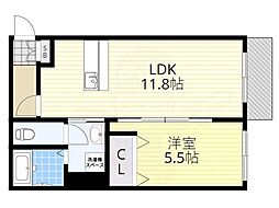 ハートフル・セイシーズ 1LDKの間取図画像