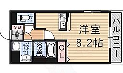 KDXレジデンス南草津 1Kの間取図画像