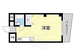 プレアール浜大津 ワンルームの間取図画像