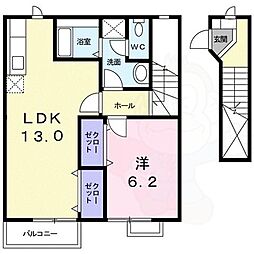 セピアコートホームズ2 1LDKの間取図画像