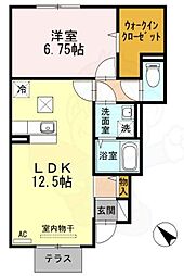 ファミールメゾン 1LDKの間取図画像