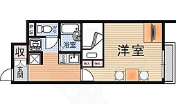 レオネクストフェリチタ美崎 1Kの間取図画像