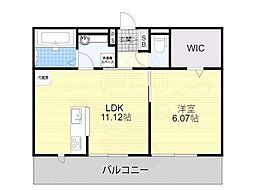 FRAN小柿 1LDKの間取図画像