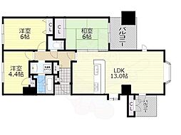 ティアラ大津 3LDKの間取図画像