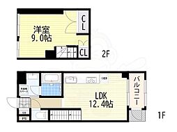 CROSSMAISON 1LDKの間取図画像
