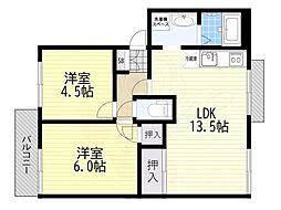 センチュリー21 2LDKの間取図画像