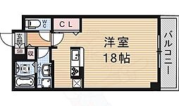 ベルヴィオウミ ワンルームの間取図画像