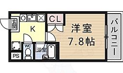 UniLifeハイツ宮の森2番館 1Kの間取図画像