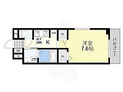 グレイス・M 1Kの間取図画像