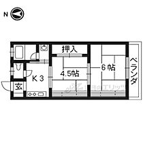 京都府宇治市槇島町千足（賃貸アパート2K・1階・32.76㎡） その2