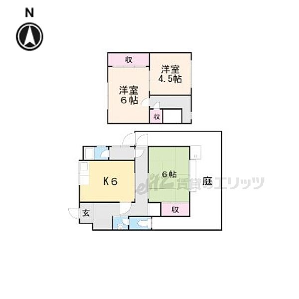 四ノ宮岩久保町22-2貸家 ｜京都府京都市山科区四ノ宮岩久保町(賃貸一戸建3DK・1階・59.00㎡)の写真 その2