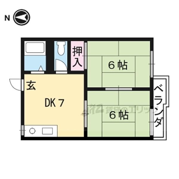 パークハウスＵＮＯ 207｜京都府京都市伏見区日野谷寺町(賃貸アパート2DK・2階・35.00㎡)の写真 その2