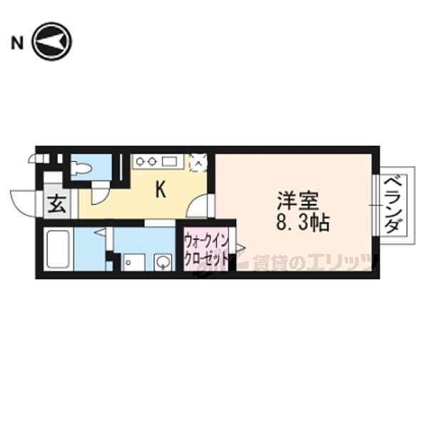 京都府京都市山科区大塚北溝町(賃貸アパート1K・1階・29.44㎡)の写真 その2