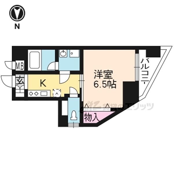 グラマシー京都 1003｜京都府京都市下京区油小路通塩小路下る南不動堂町(賃貸マンション1K・10階・26.64㎡)の写真 その2