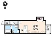 京都府京都市山科区厨子奥苗代元町（賃貸アパート1R・2階・25.31㎡） その2