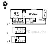 カーサジェンティーレ 302 ｜ 京都府京都市伏見区石田森東町（賃貸アパート1LDK・3階・52.99㎡） その2