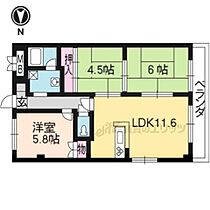 プルーリオン椥辻 402 ｜ 京都府京都市山科区椥辻封シ川町（賃貸マンション3LDK・4階・59.16㎡） その2