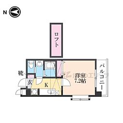 MaisonNicely 1Kの間取図画像