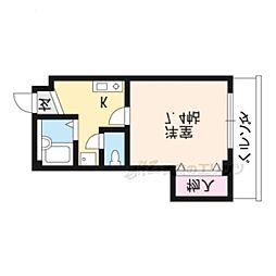 エクセレントヤマダ 1Kの間取図画像