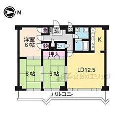 インペリアルパレスリバーサイド 3LDKの間取図画像