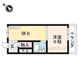 ヤングハイツ 1DKの間取図画像