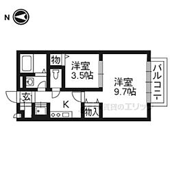 セゾン・NOIX 2Kの間取図画像