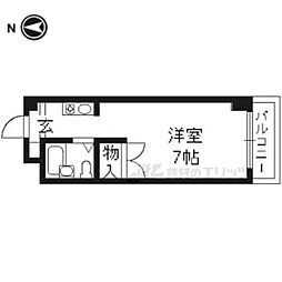 ヴェルジェ 1Kの間取図画像