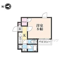 KLUGHEIT 1Kの間取図画像