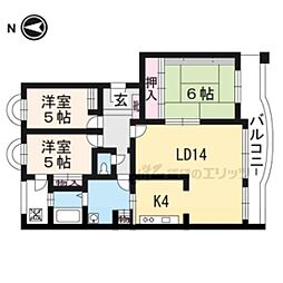 レジデンス向島 3LDKの間取図画像