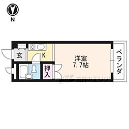 メゾンナガサワ 1Kの間取図画像