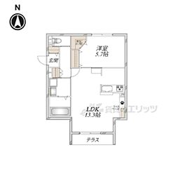 (仮称)桃山羽柴長吉東町へーベルメゾン 1LDKの間取図画像