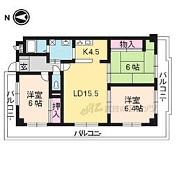ラポート・折坂 3LDKの間取図画像
