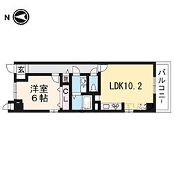 ヴェルデストーリァ2 1LDKの間取図画像