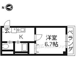 パステル壱番 1Kの間取図画像
