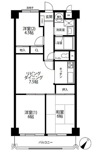 間取りを拡大表示