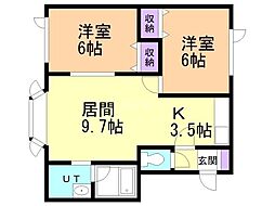 間取図画像 2LDK