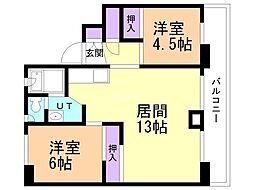 ビレッジハウス双葉1号棟 4階/-