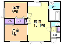 ハピネス中ノ島2号棟 1階/1