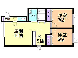 ホアールＭＩＷＡ 2階