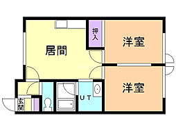 アットホームセブン 2LDKの間取図画像