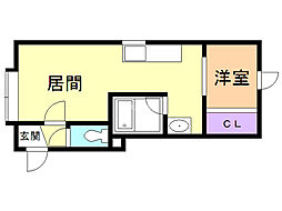 ファミール高砂 1LDKの間取図画像